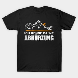 Ich kenne da 'ne Abkürzung Saying Mountainbike Jersey T-Shirt